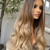 Luxurious Glueless HD lace front wig - 24" - LEANNE - S