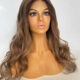 TAYLOR - Medium brown ombre warm dark blonde - 12"- 28" - 150% density