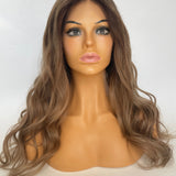 TAYLOR - Medium brown ombre warm dark blonde - 12"- 28" - 150% density