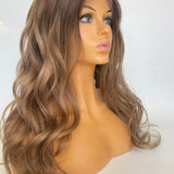 TAYLOR - Medium brown ombre warm dark blonde - 12"- 28" - 150% density