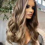 Luxurious Glueless HD lace front wig - 22" - S/M