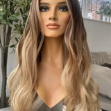 Luxurious Glueless HD lace front wig - 24/25" - LEANNE - S/M
