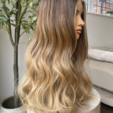 Luxurious Glueless HD lace front wig - 24" - LEANNE - S