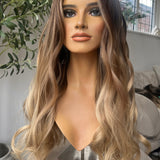 Luxurious Glueless HD lace front wig - 24/25" - LEANNE - S/M